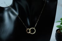 سلسال ذهب تصميم الماسي عيار 18 وزن 1.9 جرام