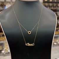 سلسال التايقر دورين تصميم الماسي عيار 18