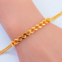 سوارة ذهب جنزير عيار 21 وزن 5.87 جرام