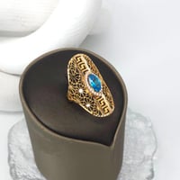 خاتم فرزاتشي ذهب عيار 21 بتصميم الماسي شرقي وزن 4....