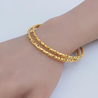 غوايش ذهب مبرومة عيار 21 لفّة النور