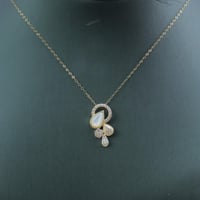 سلسال ذهب عيار 18 الماسي الناعم وزن 1.2 جرام