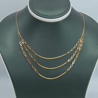 عقد ذهب المبروم ثلاثة دور عيار 21 وزن 2.42 جرام