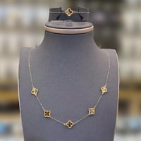 بكج اليوم الوطني عقد واسوارة ذهب عيار 18