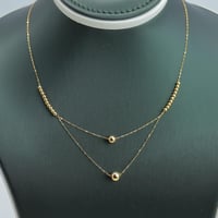 عقد ذهب الببلز دورين عيار 21 وزن 1.05 جرام