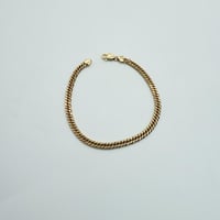 سوارة جنزير ذهب عيار 18 وزن 3.7 جرام