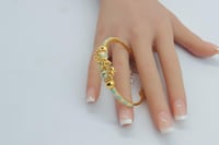 اسوارة ذهب هندي عيار 21 بتصميم عصري وزن 15.76 جرام