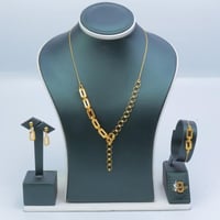 طقم ذهب جنزير عيار 21 ناعم وانيق وزن 12.9 جرام