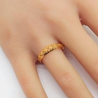 خاتم ذهب عيار 21 وزن 1.2 جرام مقاس 7 | 15