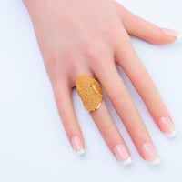 خاتم ذهب عيار 21 وزن 3.99 جرام