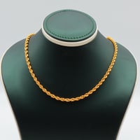 عقد ذهب مبروم ثقيل عيار 21 وزن 11.89 جرام بتصميم ف...