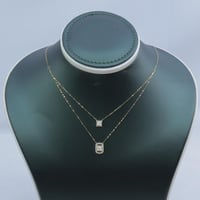 سلسال ذهب سوليتير دورين تصميم الماسي عيار 18 وزن 1...