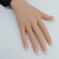 دبله ذهب عيار 21 ساده وزن 1.1 جرام - دبل زواج ذهب