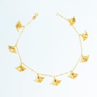 خلخال ذهب الصدفة السادة عيار 21 وزن 3.5 جرام