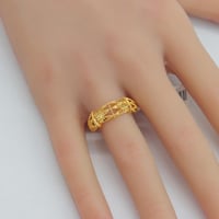 خاتم نسائي ذهب عيار 21 وزن 2.37 جرام