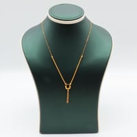 عقد ذهب عيار 21 حلقة مزخرفة وزن 2.59 جرام بتصميم أ...