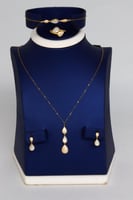 طقم ذهب البوشرون نواعم عيار 18 وزن 4.3 جرام