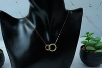 سلسال ذهب تصميم الماسي عيار 18 وزن 1.9 جرام