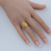 خاتم ذهب فخم عيار 21 وزن 1.8 جرام