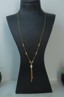 سبحه ذهب نسائي عيار 21 مطعم بالميناء بوزن 5.4 جرام