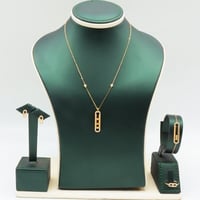 طقم ذهب المسيكاء تصميم الماسي عيار 18 وزن 5.9 جرام