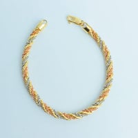 سوارة ذهب المبروم المقمش عيار 18 وزن 9.4 جرام