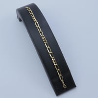 سوارة ذهب جنزير بحلقات متناسقة عيار 18 وزن 3.06 جر...