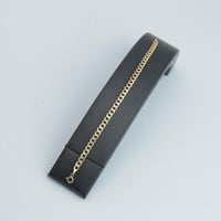 سوارة ذهب جنزير عيار 18 وزن 2.27 جرام