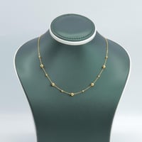 عقد ذهب الببلز عيار 21 وزن 1.9 جرام