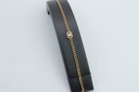 سوارة ذهب الجنزير تصميم الماسي عيار 21 وزن 5.76 جر...