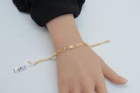 اسوارة جنزير ذهب عيار 21 بتصميم الماسي وزن 5.35 جر...