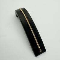 سوارة جنزير ذهب عيار 18 وزن 3.7 جرام