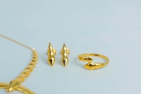 طقم ذهب بلغاري عيار 21 وزن 7 جرام