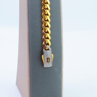 سوارة ذهب موناكو تصميم الماسي عيار 21 وزن 22.8 جرا...