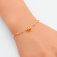 اسوارة ذهب الببلز عيار 21 وزن 1.7 جرام بتصميم ناعم...