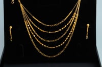 نصف طقم ذهب الشلال خمسة دور عيار 21 وزن 11.2 جرام