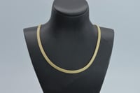 عقد ذهب ماتيني العريض عيار 18 وزن 6 جرام