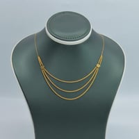 عقد ذهب المبروم ثلاثة دور عيار21 وزن 2.74 جرام