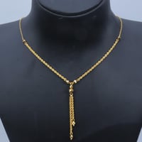 سبحة ذهب عيار 21 وزن 2.53 جرام - سلسال طويل