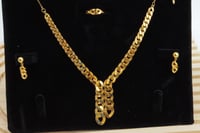 افخم طقم ذهب جنزير ناعم عيار 21 وزن 22.9 جرام