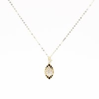 سلسال ذهب تصميم الماسي عيار 18 الوزن: 1.1 جرام