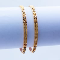 غوايش ذهب عيار 21 كرات الدوريكاء وزن 5.6 جرام