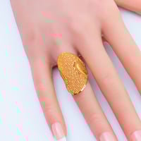 خاتم ذهب عيار 21 وزن 3.99 جرام