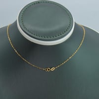 عقد ذهب الرمش عيار 21 وزن 2.24 جرام