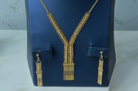 طقم ذهب دقة ياباني عيار 18 وزن 17.3 جرام