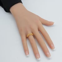 خاتم ذهب غصن الزيتون عيار 21 وزن 1.8 جرام