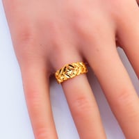 خاتم ذهب غصن الزيتون عيار 21