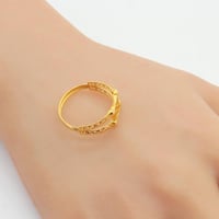 خاتم ذهب عيار 21 وزن 1.55 جرام