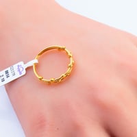 خاتم ذهب عيار 21 تصميم ناعم وزن 2.1 جرام – أناقة ي...