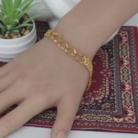 اسوارة غصن الزيتون بتصميم الجنزير ذهب عيار 21 وزن...